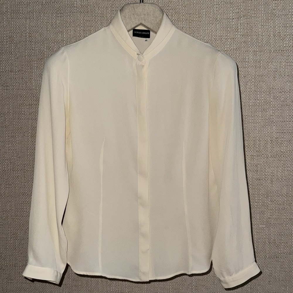 Giorgio Armani Ivory Blouse sz42